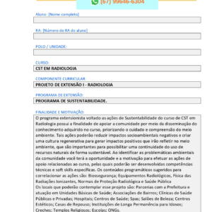 Projeto de Extensão I Radiologia