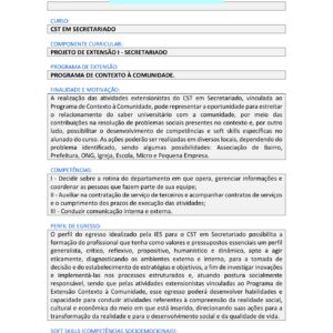 Projeto de extensão I – Secretariado