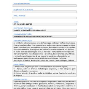 Projeto de Extensão I – Design Gráfico